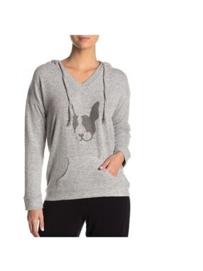 Theo and Spence Dog Print Fleece Hoodie